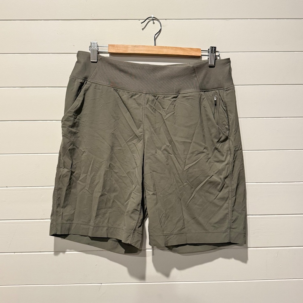 prAna Kanab Short Womens Large Green Hiking Yoga Activewear 1971231